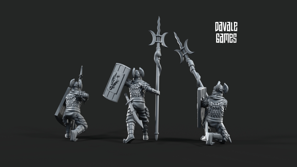 Dragon Army: Long Spear warriors